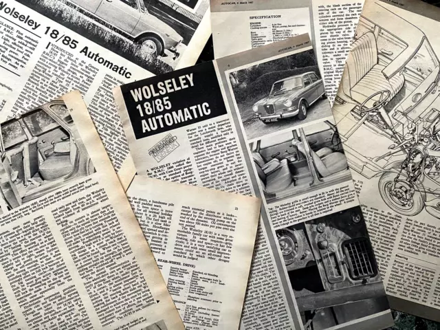 WOLSELEY 18/85 Automatic - 1967 Original Autocar Road Test + Launch Article 2