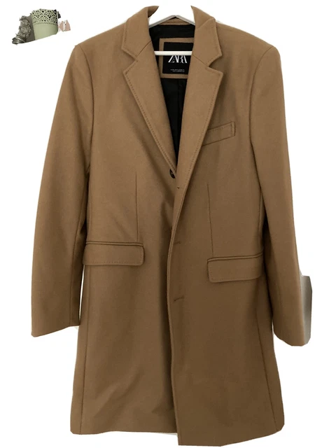 Trench Coat Zara Homme Bleu Marine - Taille L/42 - Avec Ceinture - Très Bon état