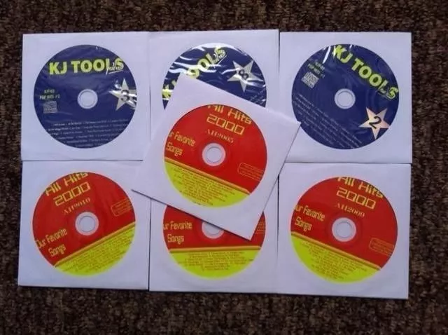 7 Cdg  Karaoke Discs Lot Set Oldies Pop Rock Cd+G - Bon Jovi,Wham Cd Music !