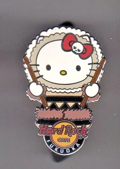 Hard Rock Cafe Pin: Fukuoka Hello Kitty World Kitty (Canada) le100