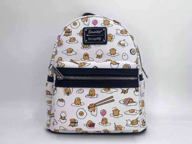 GIFT CUTE LOUNGEFLY Mini Backpack 2024 Sanrio Gudetama The Lazy Egg White Bag 59.99 PicClick UK