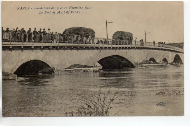 MALZEVILLE - Meurthe et Moselle - CPA 54 - The floods of November 1910 bridge