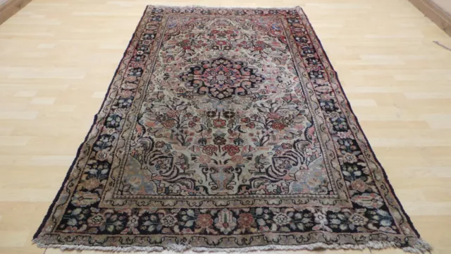 ANTIQUE PERSAIN CARPET RUG HANDMADE Oriental c1890 7ft 6" x 4ft 8"
