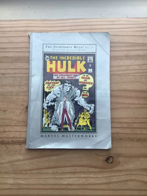 The Incredible Hulk Marvel Masterworks Volume 1 No. 1-6 Stan Lee Jack Kirby