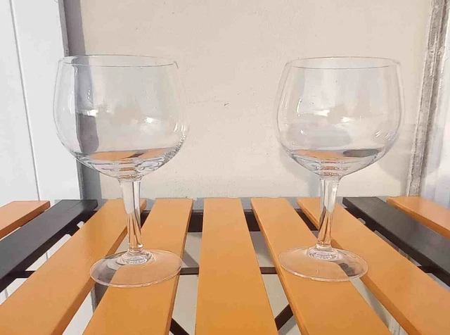 Lot de 2 très grand verres à vin ballon 75 cl en cristal