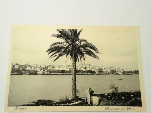 Cartolina 164) Brindisi - Panorama del Porto - Edizione Anelli -formato piccolo