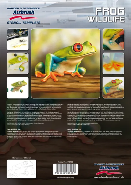 Harder & Steenbeck Airbrush Stencils - Frog Wildlife