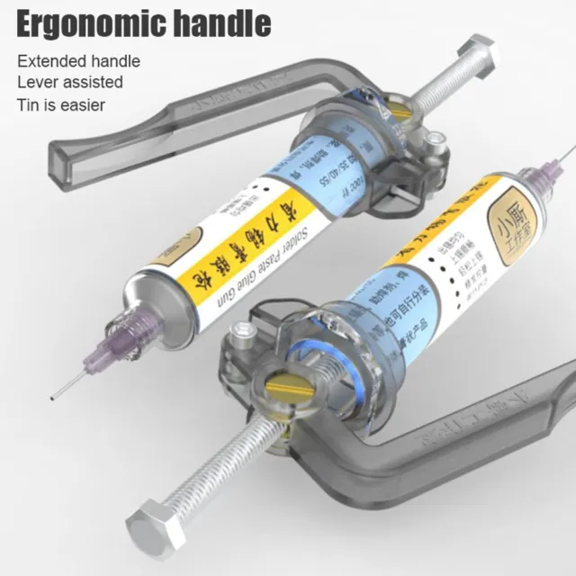 Solder Paste Booster Propulsion Tool Plunger Dispenser Manual Syringe