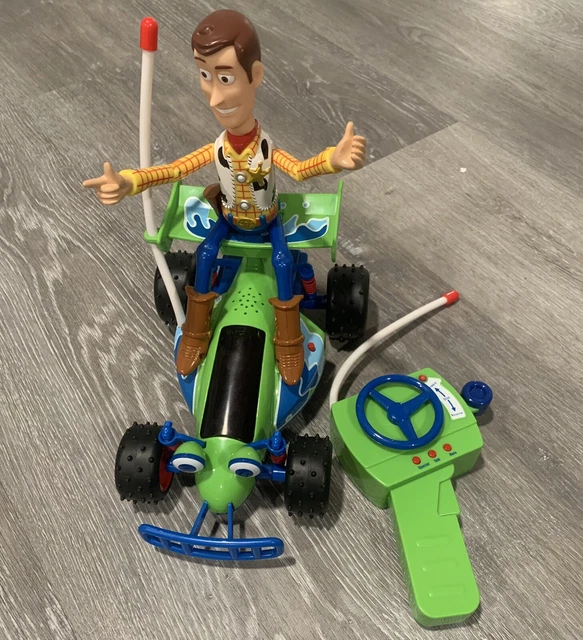 DISNEY THINKWAY TOY Story Remote Control RC Buggy Car & Woody WORKS