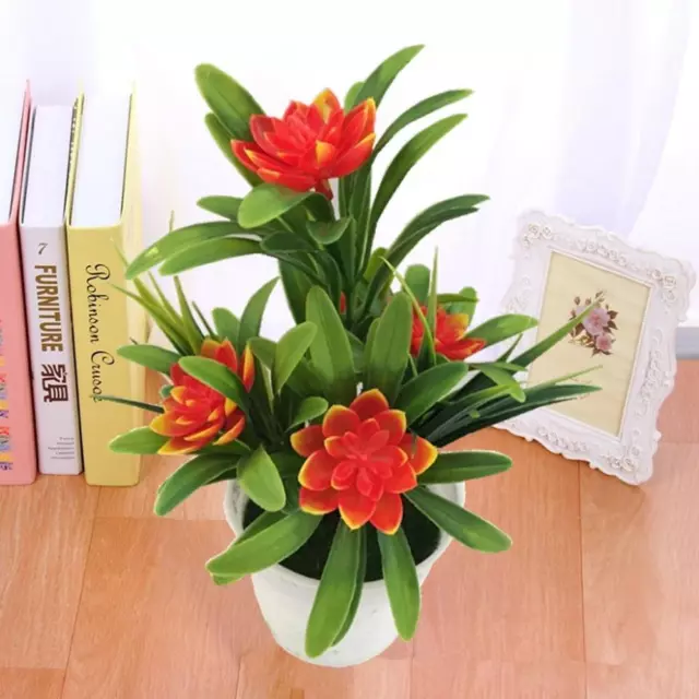 Color Artificial Flower Potted Ornaments Simulated Potted Flower Home Decor