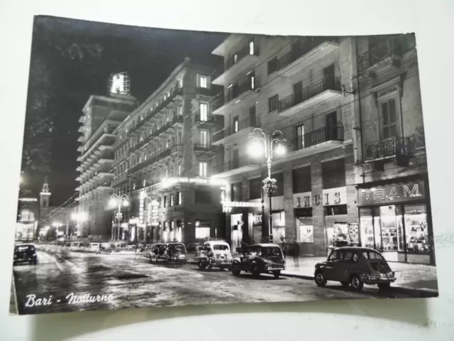 Cartolina Viaggiata "BARI Notturno"  1958