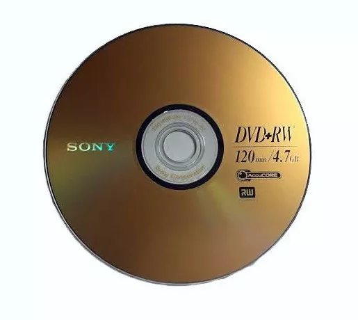 10 SONY Blank DVD+RW 4x Branded Logo 4.7GB Rewritable DVD Disc in Paper Sleeves