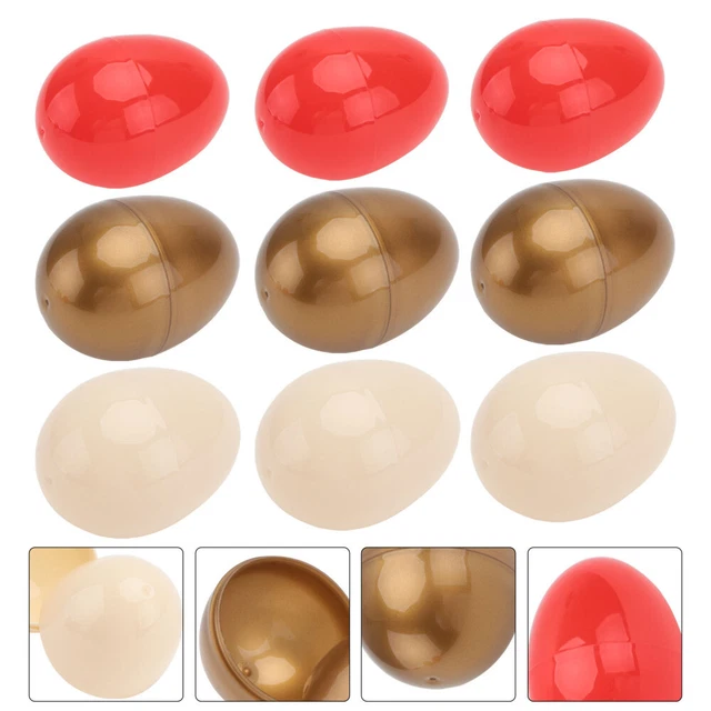 9 Stück Leere Ostereierschalen Kreatives Eierpaket Kindereispielzeug (Mischfarbe