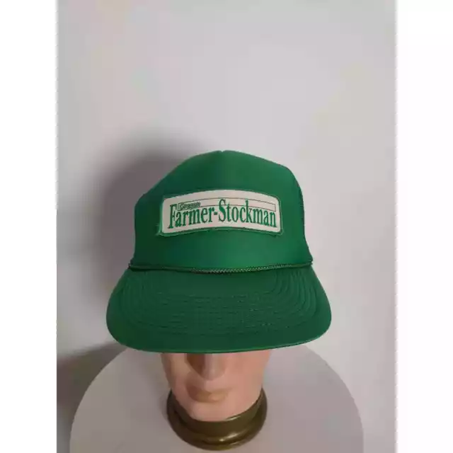 (V) VTG SUPER RARE Oregon Farmer-Stockman Unisex cap mesh back green OS