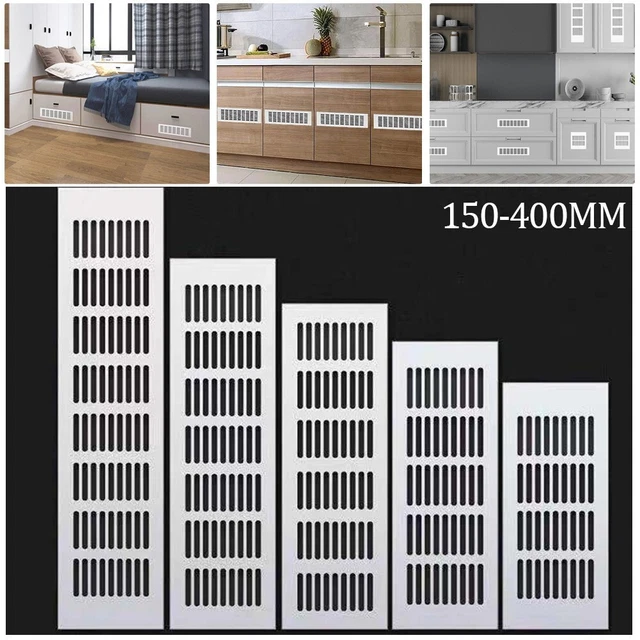150mm Aluminium Rectangular Cabinet /Wardrobe Air Vent Grille Ventilation Cover