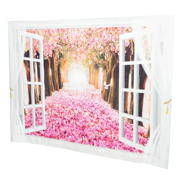 Boda de cereza oriental telón de fondo decorativo pared fondo colgante Oriente