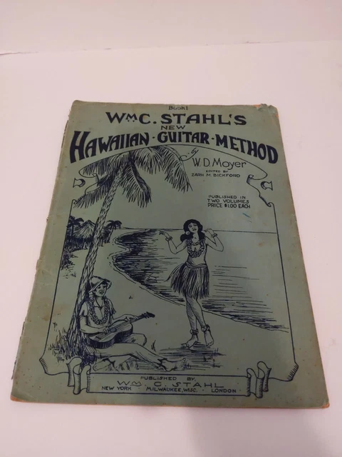 Hawaiian Sheet Music Book 1 WMC. Stahl's New Hawaiian Guitar Method