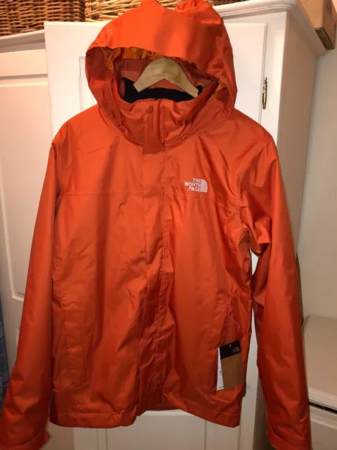 NEW- The North Face Men’s Evolve 2 Triclimate 3 in 1 Lined Jacket Orange - Small