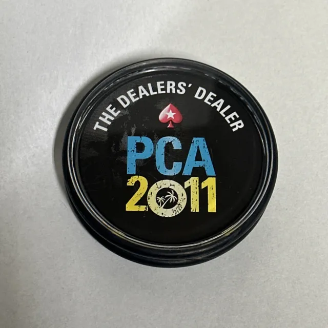 3” Casino Vegas Grade Dealer Spade Puck Buttons For Poker Games RARE 2011 PCA