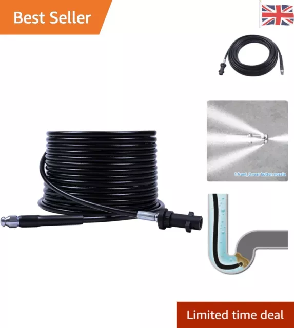 10m Kärcher Pressure Washer Drain Hose Kit with Jet Nozzle - Efficient Cleaning