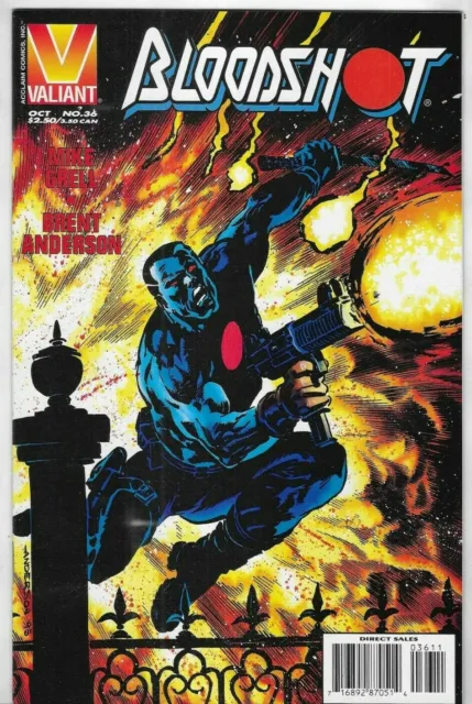 Bloodshot Comic 36 First Print Cover A 1995 Mike Grell Brent Anderson Jade