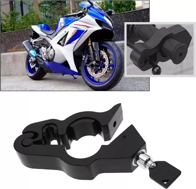 CNC Motorcycle ATV Anit Theft Security Handlebar Grip Brake Lever Lock Caps