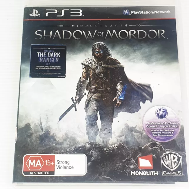 MIDDLE EARTH: SHADOW of Mordor - PlayStation 3 / PS3 Game $5.99 - PicClick  AU