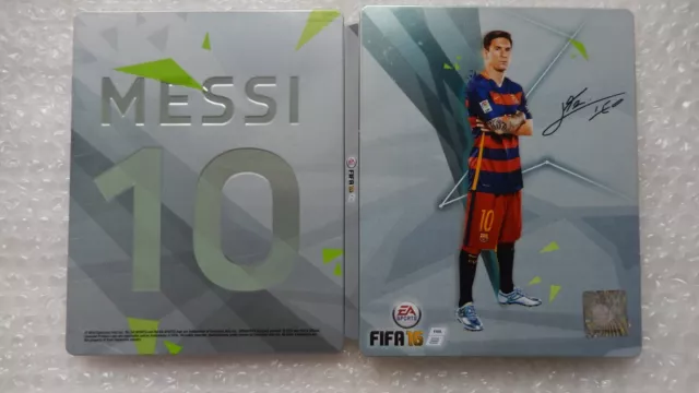 PS4 FIFA 16 Steelbook Messi N° 10 rares Steelbook de collection PS4/XBOX ONE UNIQUEMENT