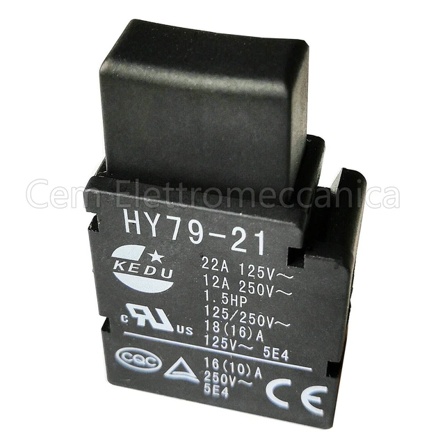 HQRP On Off Rocker Interruttore 4-Prong 20A 125V Per Kedu - Foto 9