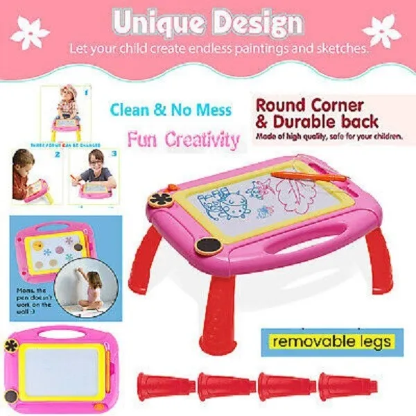 Kids Magnetic Painting Drawing Writing Board Toy Graffiti Table