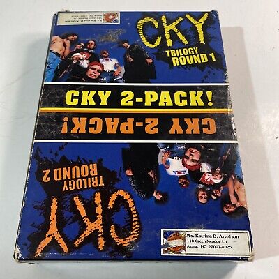 CKY 2-Pack DVD CKY Trilogy Round 1 & Round 2 Bam Margera Ryan Dunn Jackass Crew
