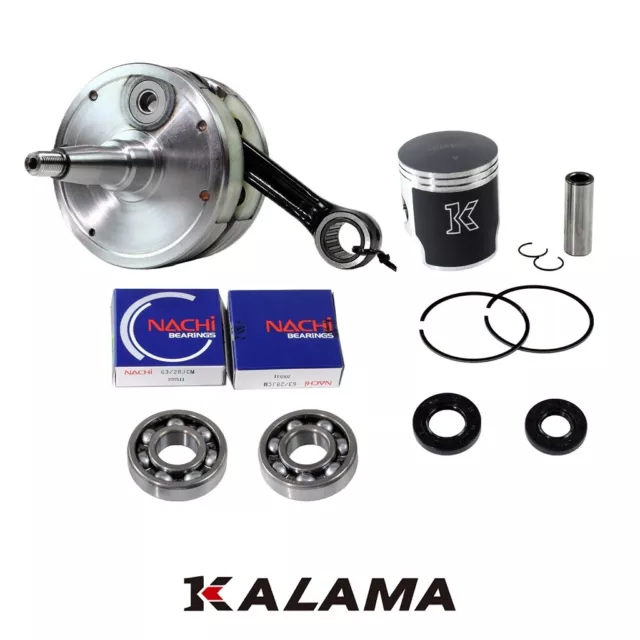 For Kawasaki KX250 92~04 Rebuild Kit Crankshaft Main Bearing Oil Seal Piston Kit