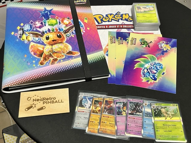 JCC Pokémon Tripack Évolutions Prismatiques EV08.5 - Nymphali Avec Autocollants Et Carte Promo