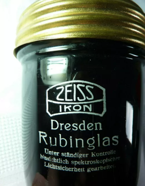 original Zeiss IKON Dresden Rubinglas (Dunkelkammer) um 1930, Rarität 2