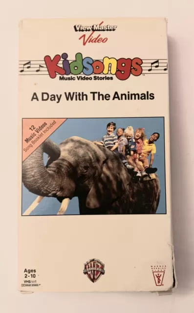 Kidsongs A Day With The Animals Vhs KIDSONGS A DAY With The Animals VHS Tape 1986 View-Master Video Kid