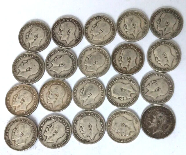 George V Sixpence ( Silver Lot ) 54.62g