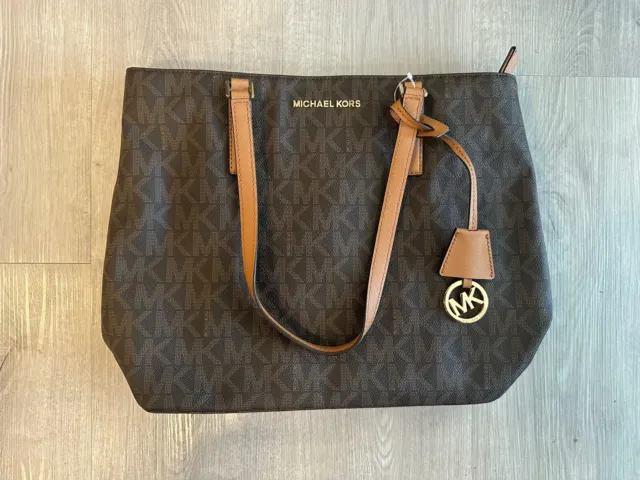 *NEW W/TAGS*Michael Kors Handbag Morgan Tote Embossed Logo Saffiano Leather Bag