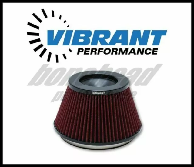 Vibrant 10960 Performance Air Filter (6" inlet ID, 3-5/8" Filter Height)