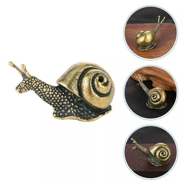 Brass Snail Craft Desktop Snail Decor Home Retro Snail Modeling Ornament