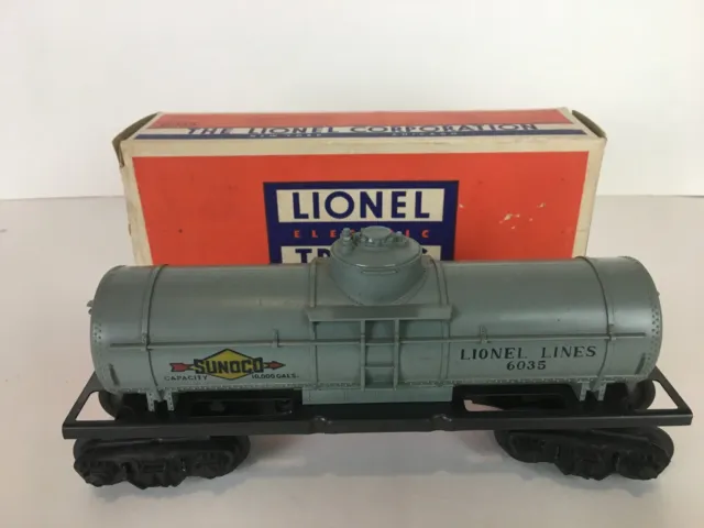 Vintage Lionel Lines Train Sunoco Tanker Car #6035