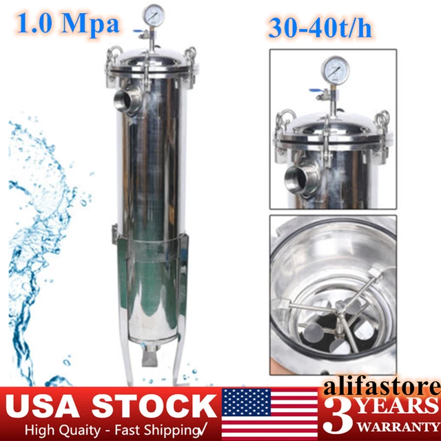 2" NPT Bag Filter Housing 304 Stainless Steel 150 Psi In/Out #2 with mesh Newest