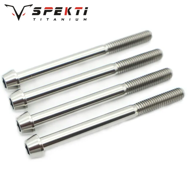 Spekti Titanium M6 Hex Socket Taper Head 10-90mm DIN912 Cone Head Bolts