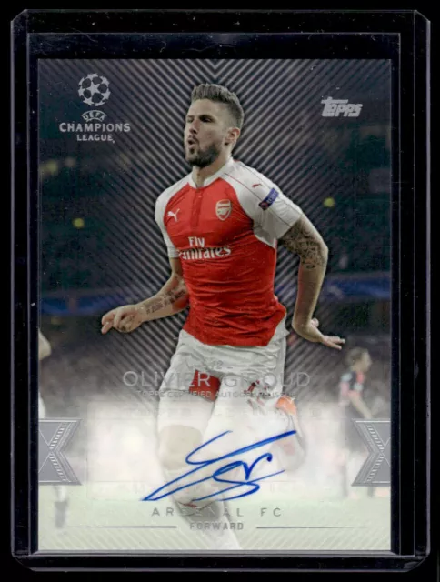 2015-16 Topps Champions League Showcase Auto Olivier Giroud Arsenal France