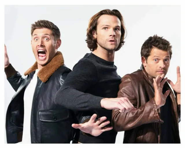 Supernatural Jared Padalecki, Jensen Ackles & Misha Collins Tv Show  8x10 Pictur