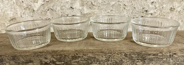 Lot De 4 Ramequins En Verre Transparent - Occasion Bon état