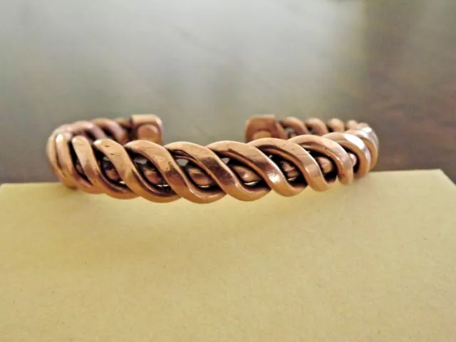 Pure Copper Bracelet - Heavy 40 gr Copper Men Women Arthritis Therapy 2