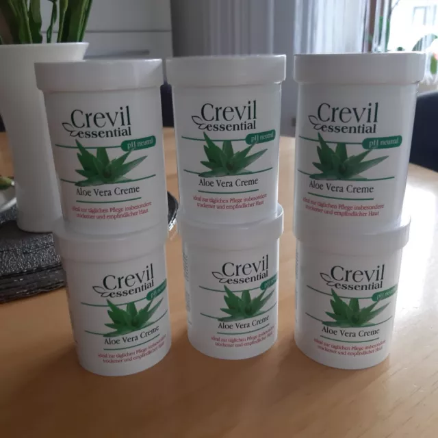 Crevil - Aloe Vera - Creme - 6 x 150 ml - Crevil essential - Aloe Vera Creme