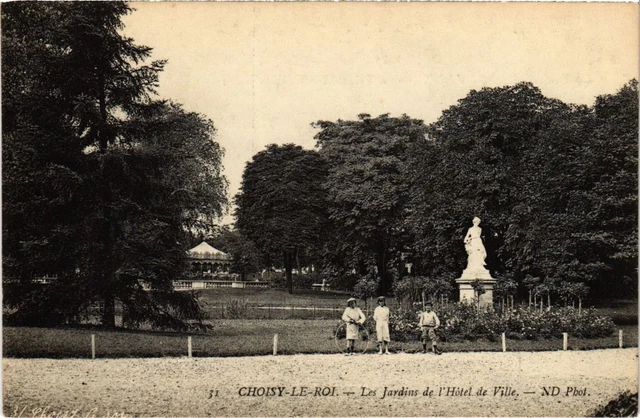 CPA AK Choisy le Roi Les Jardins de l'Hotel de Ville FRANCE (1282508)