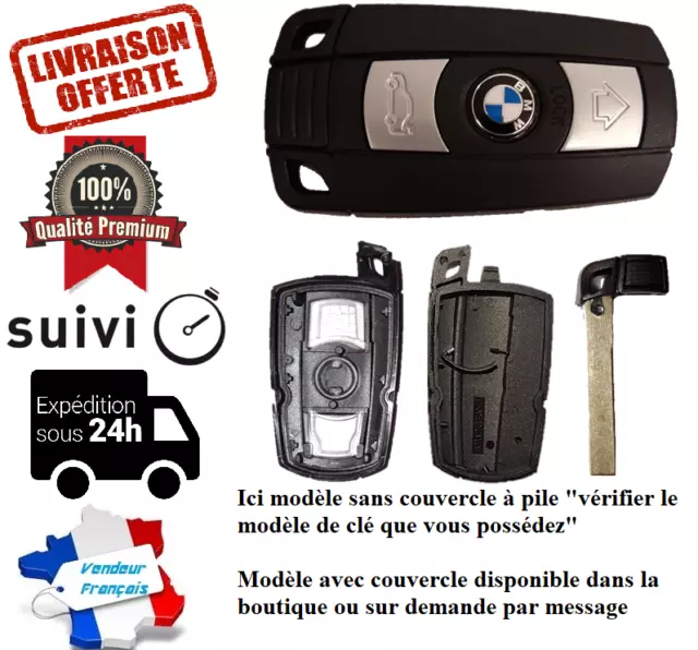 COQUE Clé BOITIER Télécommande 3 Bouton BMW E81 E82 E87 E88 E90 E91 E92 E93 Neuf