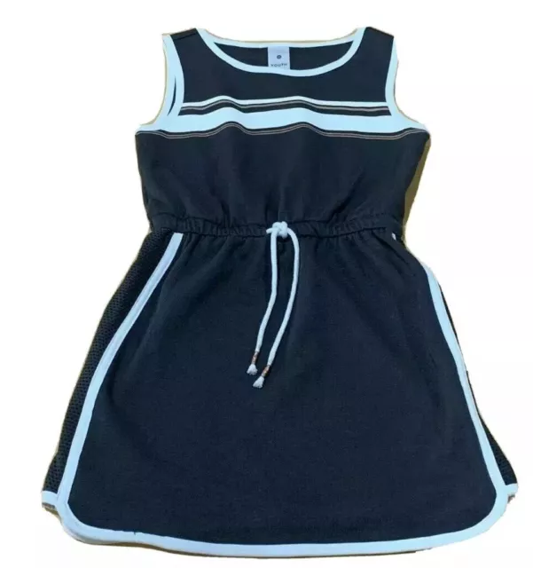 Girls size 7  Sport summer dress Black with stripes Target NEW 9638